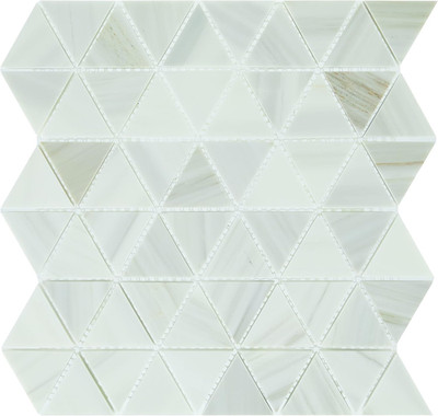 Calacatta Dolomiti 2'' Marble Triangle Mosaic - 10 Pieces, 9.60 SQFT