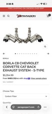 Borla S-type Carbon Tip Exhaust For C8 Corvette