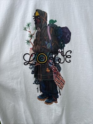 LOEWE ELN x Gang Box Print Graphic Embroidered Tee T-Shirt Mens Sz 