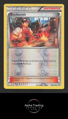 Blacksmith 88/106 Uncommon Flashfire Pokemon Reverse Holo Lightly Played - Image 1 of 3