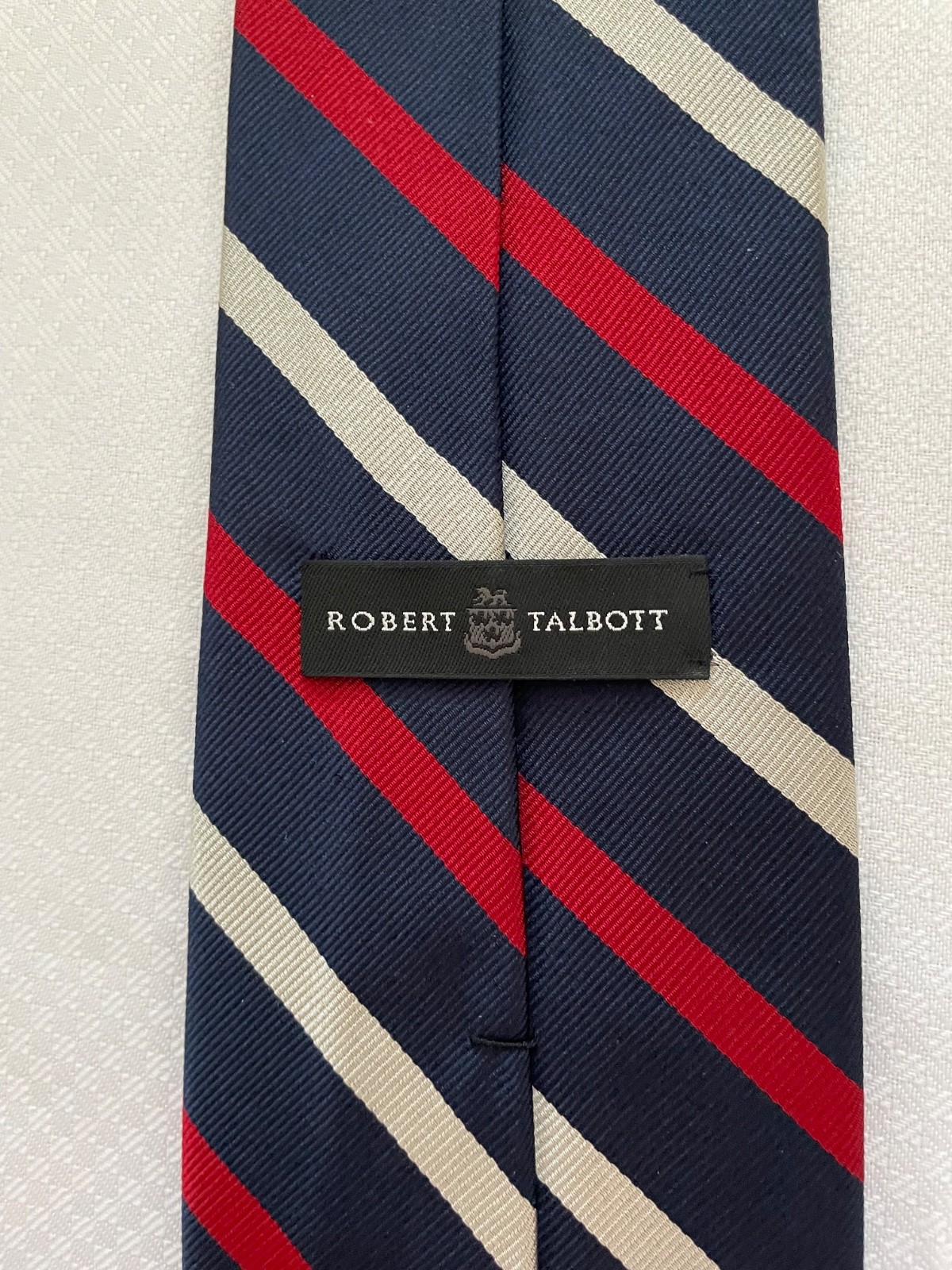 Robert Talbott Striped Handmade Old Oundelian Sil… - image 2