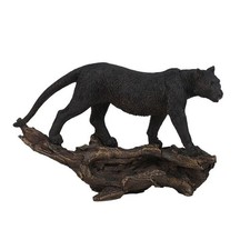 Black Panther Cat - Collectible Miniature Statue 8.25"L New