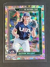 Jackson Holiday 2022 Panini USA Stars & Stripes Longevity #57 Ice 18U #1/23 