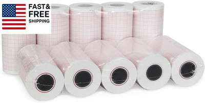 10 Rolls Premium ECG Paper EKG Paper for 3 Channel ECG Machine, Fits for Edan SE
