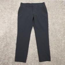 Under Armour Pants Mens 36x30 Black Performance Tech Woven Tapered Golf Chinos