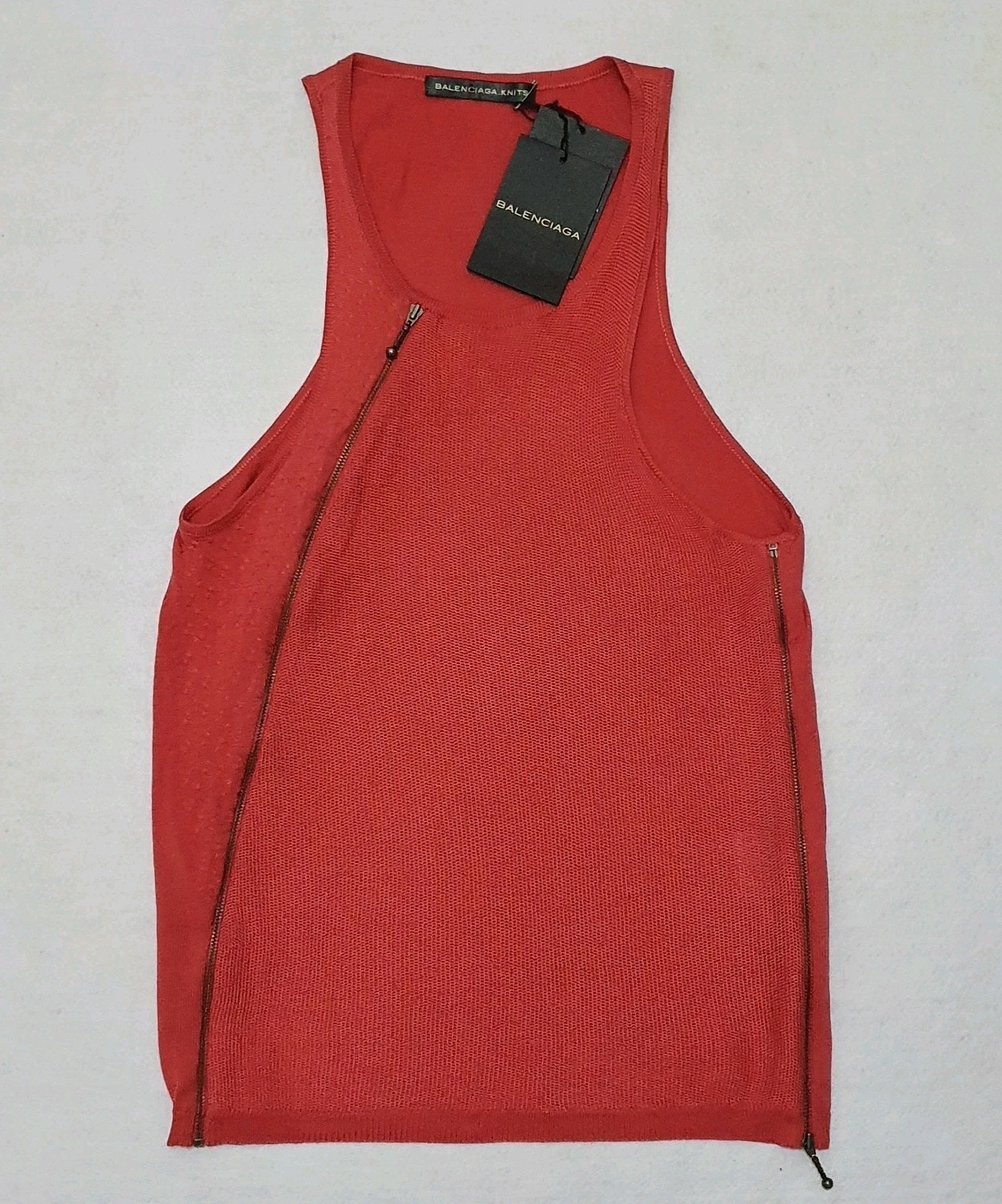 (Brand New - RRP £650.00) Womens BALENCIAGA  Silk Knit Vest Top