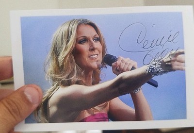 Céline Dion - Autogramm - Künstlerin - Sängerin - Kanada - Las Vegas