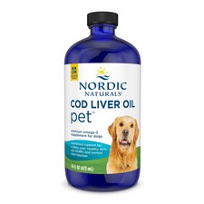 Nordic Naturals Pet CLO Supplement - Cod Liver Oil Omega 3s, DHA, EPA, 16 Oz