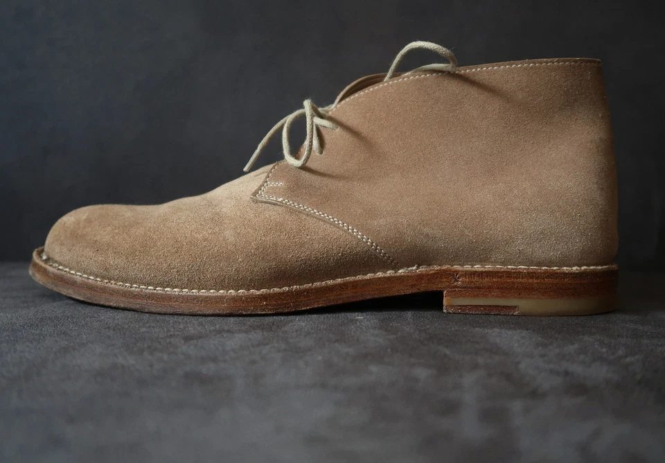 BOTTEGA VENETA Sabbia Marrón Claro Gamuza Botines Talla 39 - Imagen 3 de 4