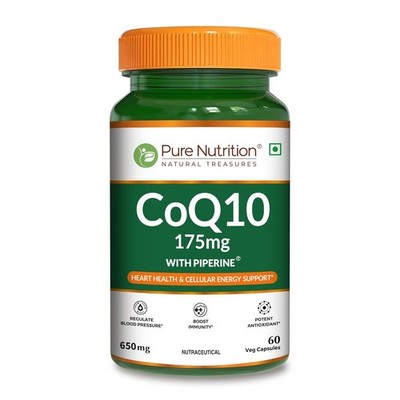 Pure Coenzyme Q10 175mg Heart & Brain Health CoQ10 Supplement Free Ship