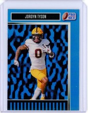 2025 Leaf Pro Set Metal JORDYN TYSON Rookie RC Blue Brite Refractor Base 2/25