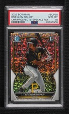 2023 Bowman Chrome Prospects Speckle Refractor Braylon Bishop PSA 10 GEM MT uk2