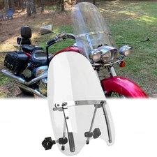 For Honda VTX1300 1800 Motorcycle Celar Windshield 19"x17" Windscreen Windproof