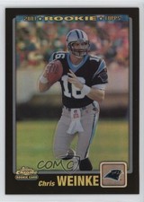 2001 Topps Chrome Rookie Black Refractor Refractor 35/100 Chris Weinke #274 1f1