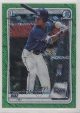 2020 Bowman Chrome Prospects Green Shimmer Refractor /99 Jhon Diaz #BCP-30 n1u