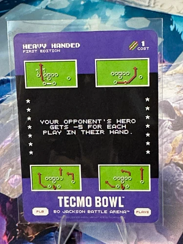 Tecmo Bowl Heavy Handed 1st Edition Bo Jackson Battle Arena SSP PL8