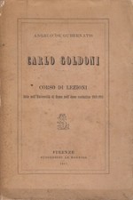 Carlo Goldoni - Angelo De Gubernatis (Successori Le Monnier) []