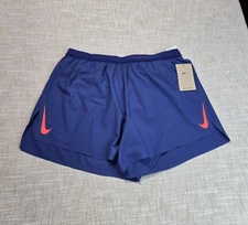 NIKE Aeroswift Shorts 4' Large Mens Blue Dri-FIT ADV Lined Running Racing