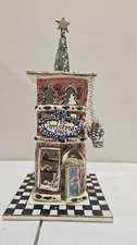 Blue Sky Clayworks Heather Goldminc “Christmas Store” Candle House CL20104