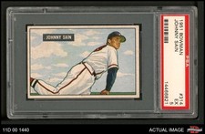 1951 Bowman #314 Johnny Sain Braves PSA 5 - EX