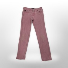 Polo Ralph Lauren Girls Pink The Tompkins Skinny Jeans Size 10 casual feminine