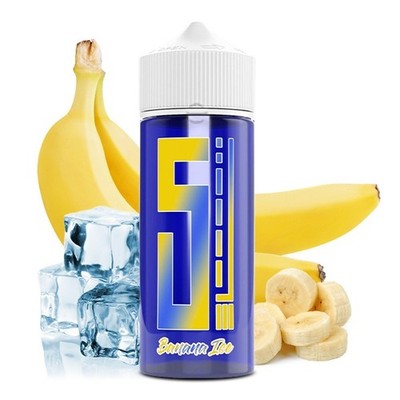5 Elements - Blue Series - Banana Ice - 10ml Longfill Aroma in 120ml Flasche