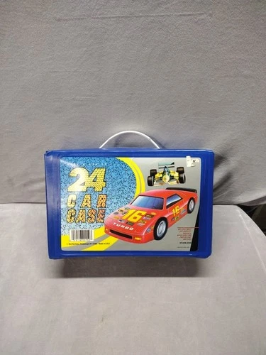 VTG Blue Tara Toy Corp Car Carrying Case - Diecast - Matchbox - Hot Wheels