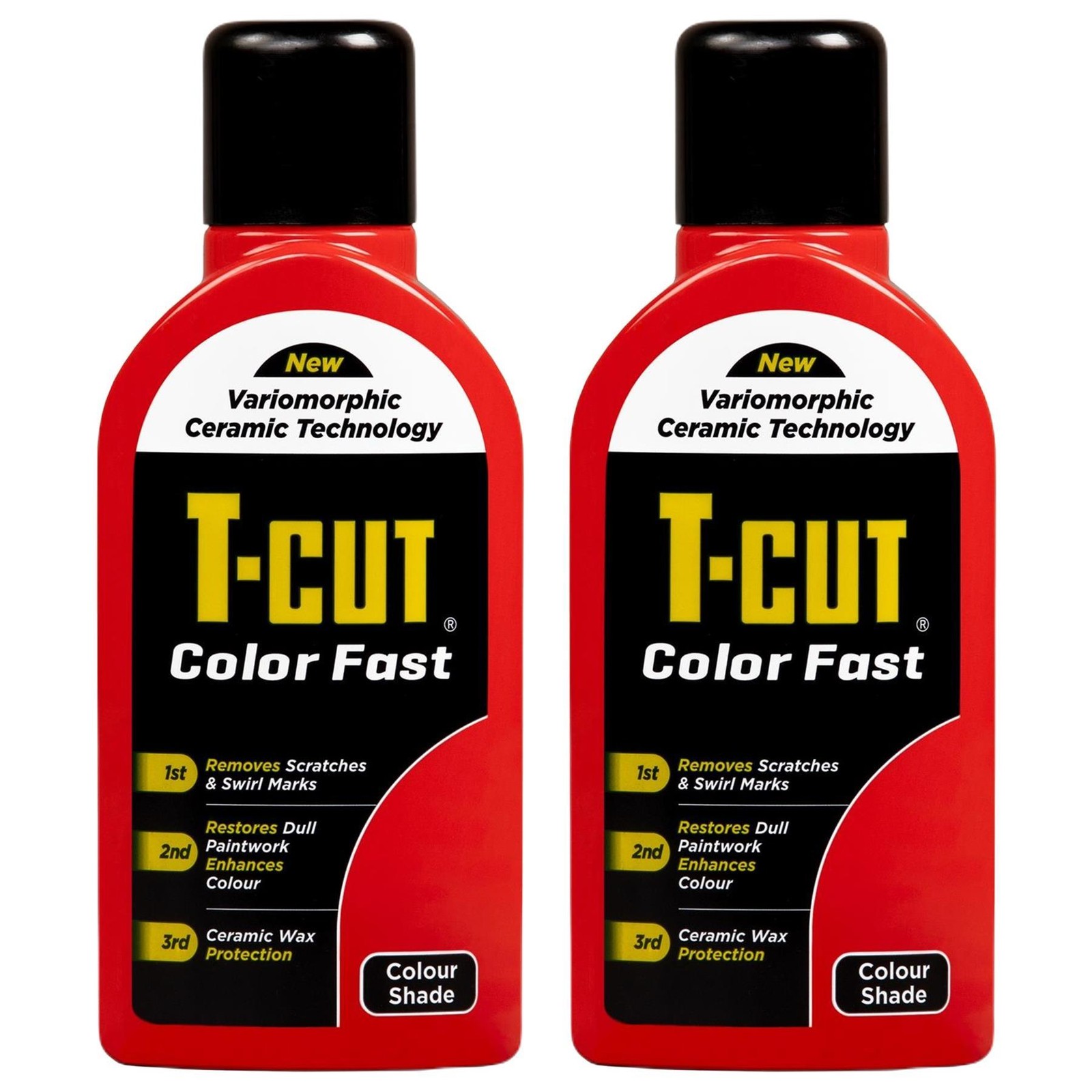 T-Cut CMW003 Color Fast Scratch Remover - Light Red 500ml - Car Polish x 2