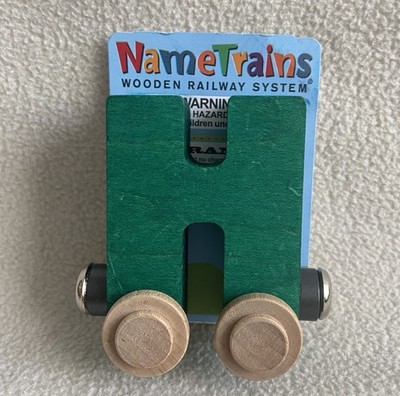 Name Train Car Letter H Wooden Maple Landmark Fits Brio Thomas