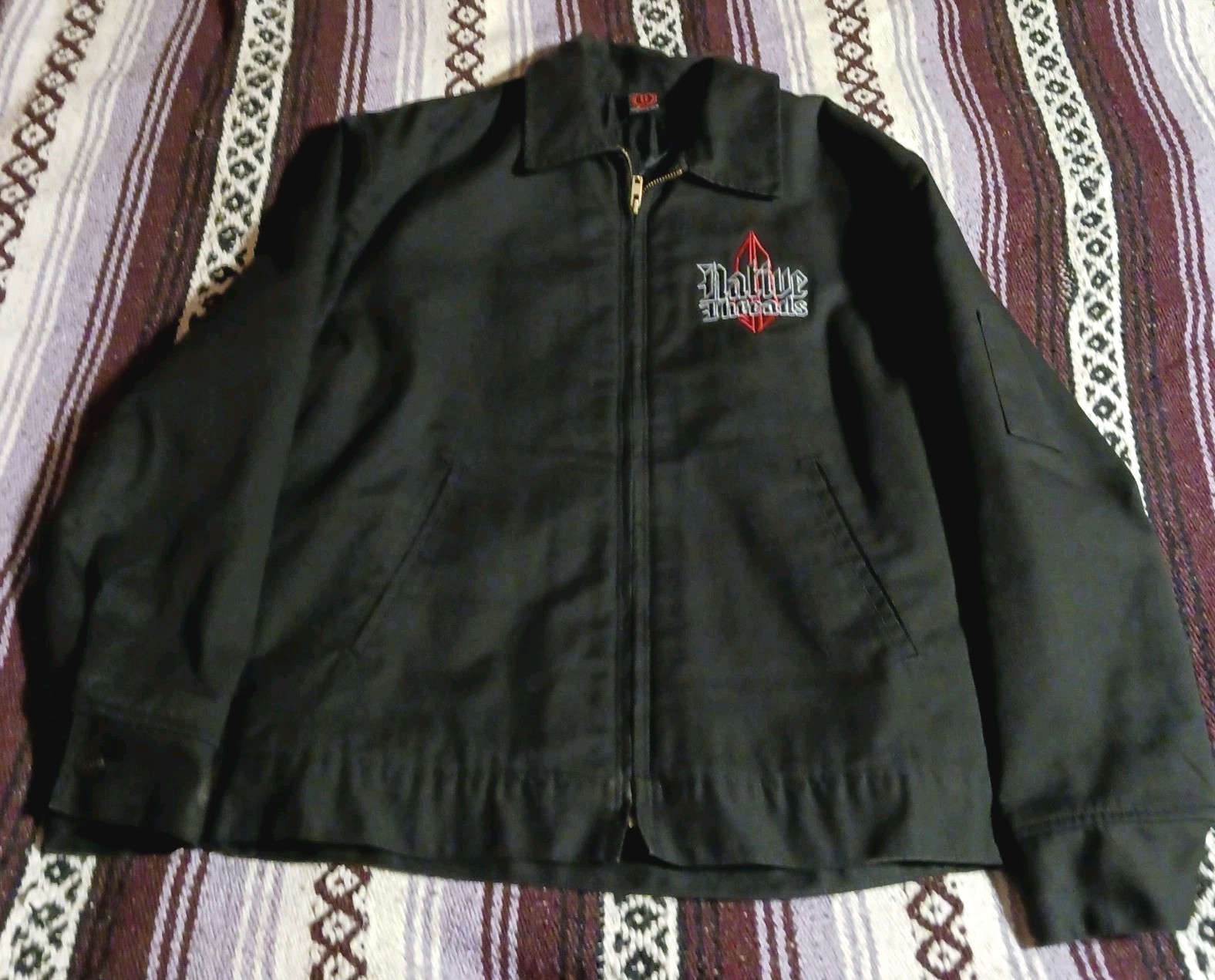 Vintage Native Threads- Medium- Black Jacket- Nat… - image 1