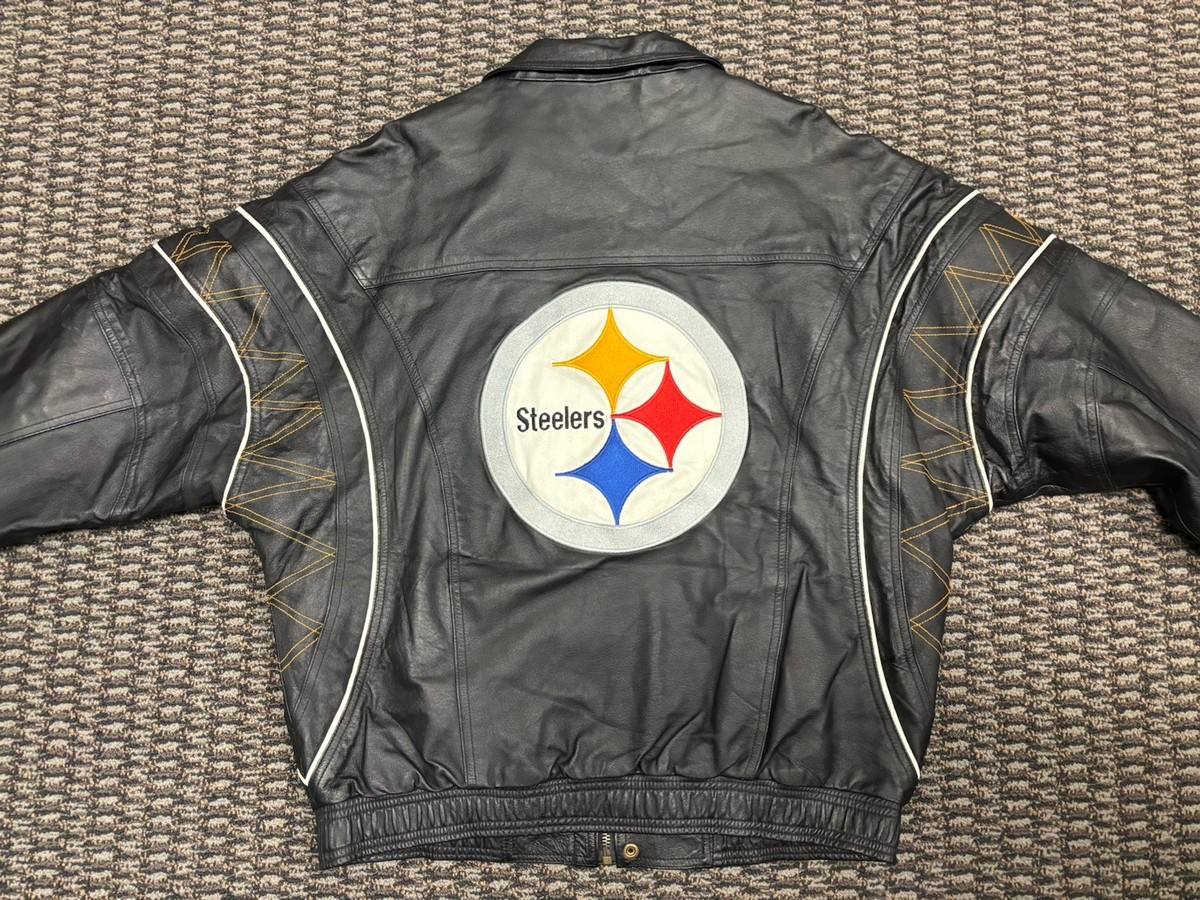 Starter NFL Pro Line Pittsburgh Steelers M Genuine Leather Jacket