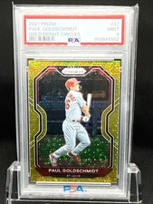 2021 Panini Prizm Paul Goldschmidt Gold Donut Circles /10 SSP PSA 9