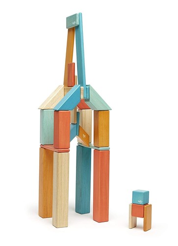 tegu magnetische Bausteine 42 Teile schadstoffarm farbecht pflegeleicht SUNSET - Bild 4 von 5