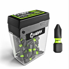 25 x Heifix PH2 - 25mm Phillips Impact Screwdriver Drill Screw Bits TicTac Box