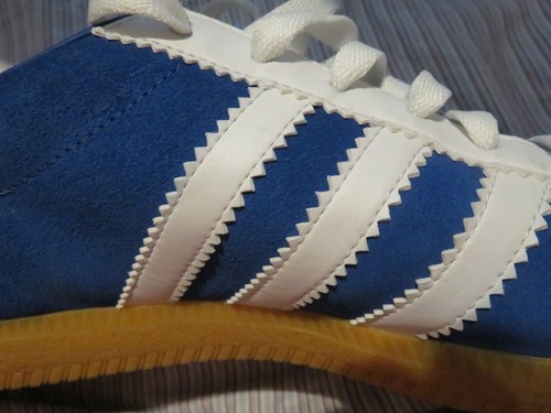 Adidas vintage ATHEN men's size 10.5 lace up athletic tennis shoes in Blue Suede - Picture 7 of 13