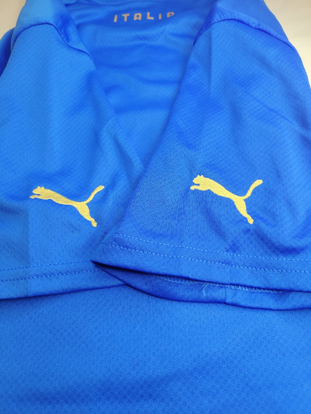 Puma Youth Italy FIGC Blue Home Soccer Jersey 76564501 Size XL (1516Y