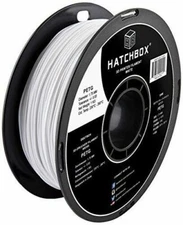 HATCHBOX PETG 1.75 mm 3D Printer Filament in White, 1kg Spool