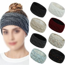 Wide Knitting Woolen Headband Winter Warm Girl Thicken Turban Hair Accessories