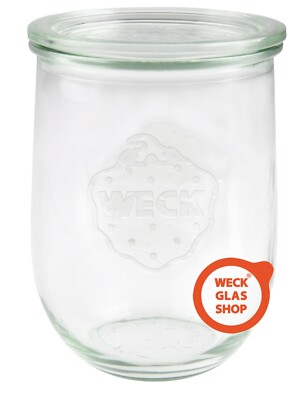 1 Weckglas 1 Liter mit Glasdeckel TULPENFORM Nr. 745 1062ml