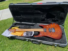 Ernie Ball Music Man Jp15 Bfr John Petrucci Roasted Quilt Maple Top Sahara Burst