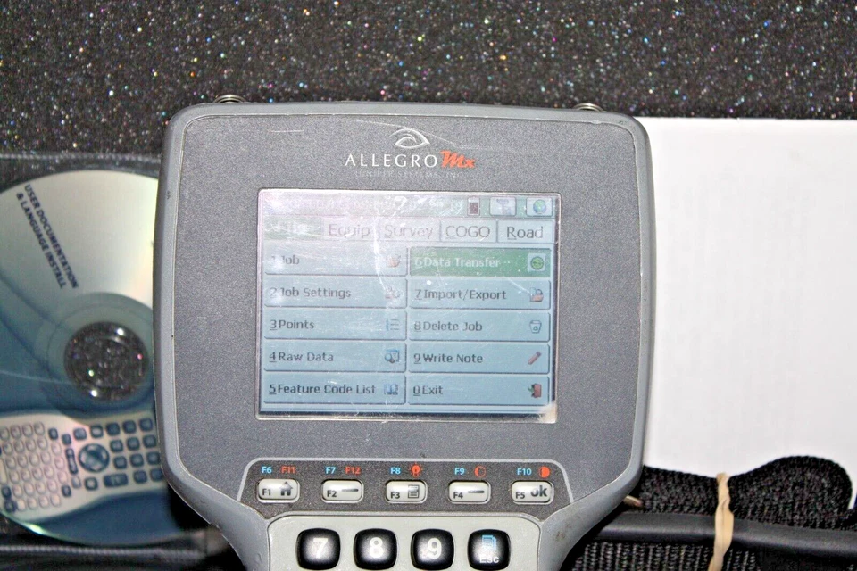 Recolector de datos portátil Juniper Systems Allegro MX con Carlson SurvCE 2.62 Foto 2 de 3