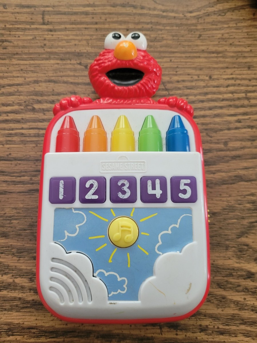 Playskool Sesame Street Elmo Count Along CrayonsToy 2011 !!Needs Coil  Work!!