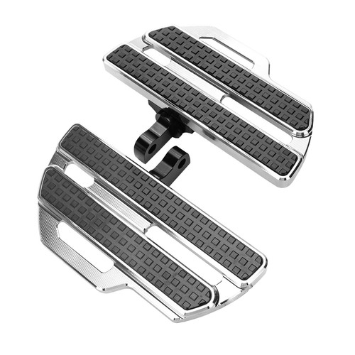 Wide Footpegs Footboards For Harley Fat Bob FXDF Low Rider FXDL Road King FLHR - Picture 5 of 10