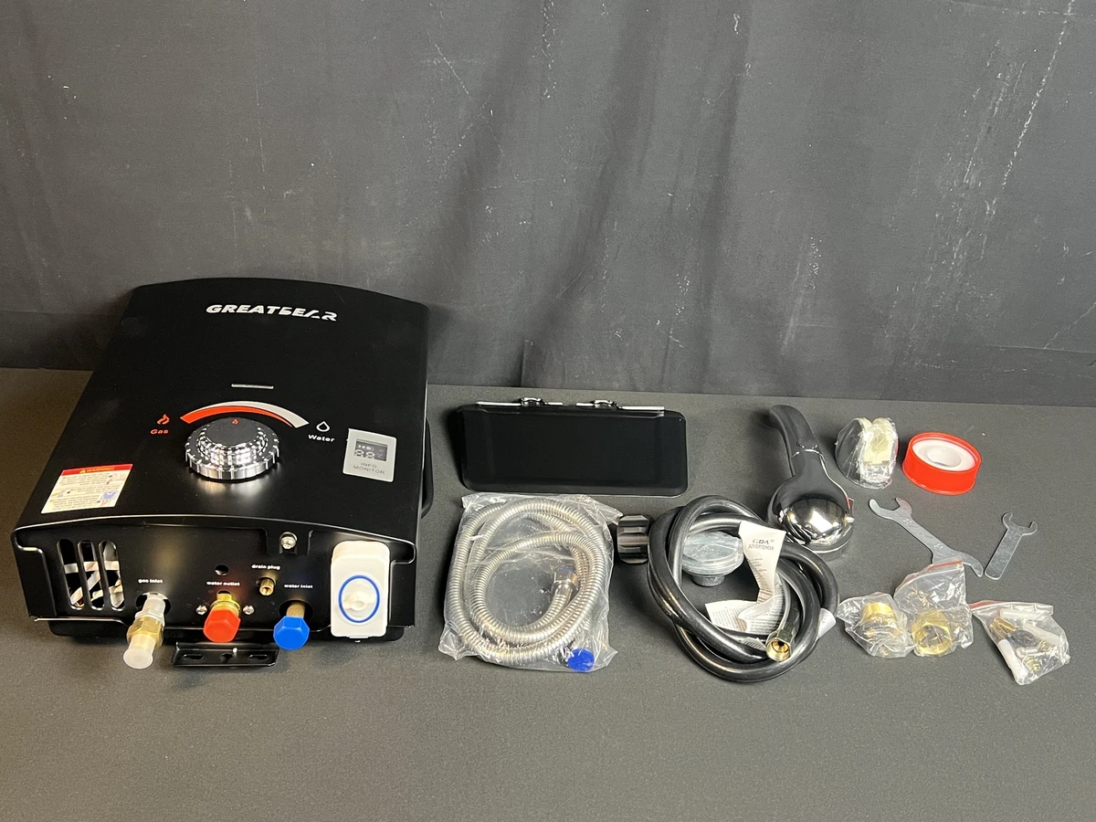 GreatBear MT55 Portable Tankless Propane Gas Water Heater Black New No Box  | eBay