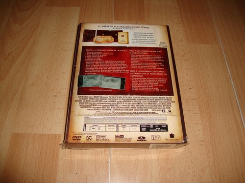 EL SEÑOR DE LOS ANILLOS LAS DOS TORRES VERSION EXTENDIDA EN DVD NUEVA PRECINTADA - Imagen 2 de 2