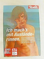 Titanic-Postkarte \Ich Mach´S ´Mit AusläNderinnen\" Satire Humor Dekoration"