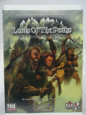 d20 system - Lords of the Peaks -  NEW (Paradigm Concepts) 1003003016