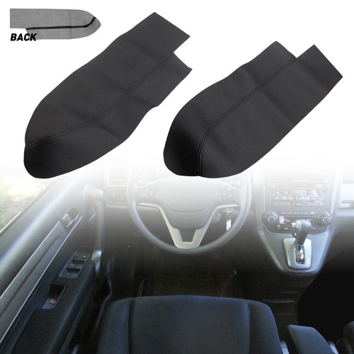 2pcs Front Armrest Panels Door Cover Fits Honda 2007-2012 CR-V CRV Leather Gray - Foto 7