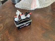 MCF Harley-Davidson Sportster 1200 Motorcycle Porcelain Hinged Trinket Box READ