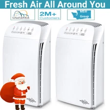2pcs Home Air Purifier for Large Room Air Cleaner Smoke Allergies Pet True HEPA